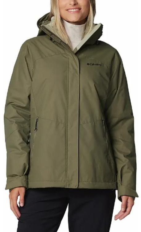women-columbia-green-omni-heat-waterproof-windproof-fleece-lined-jacket-wr-9843-397