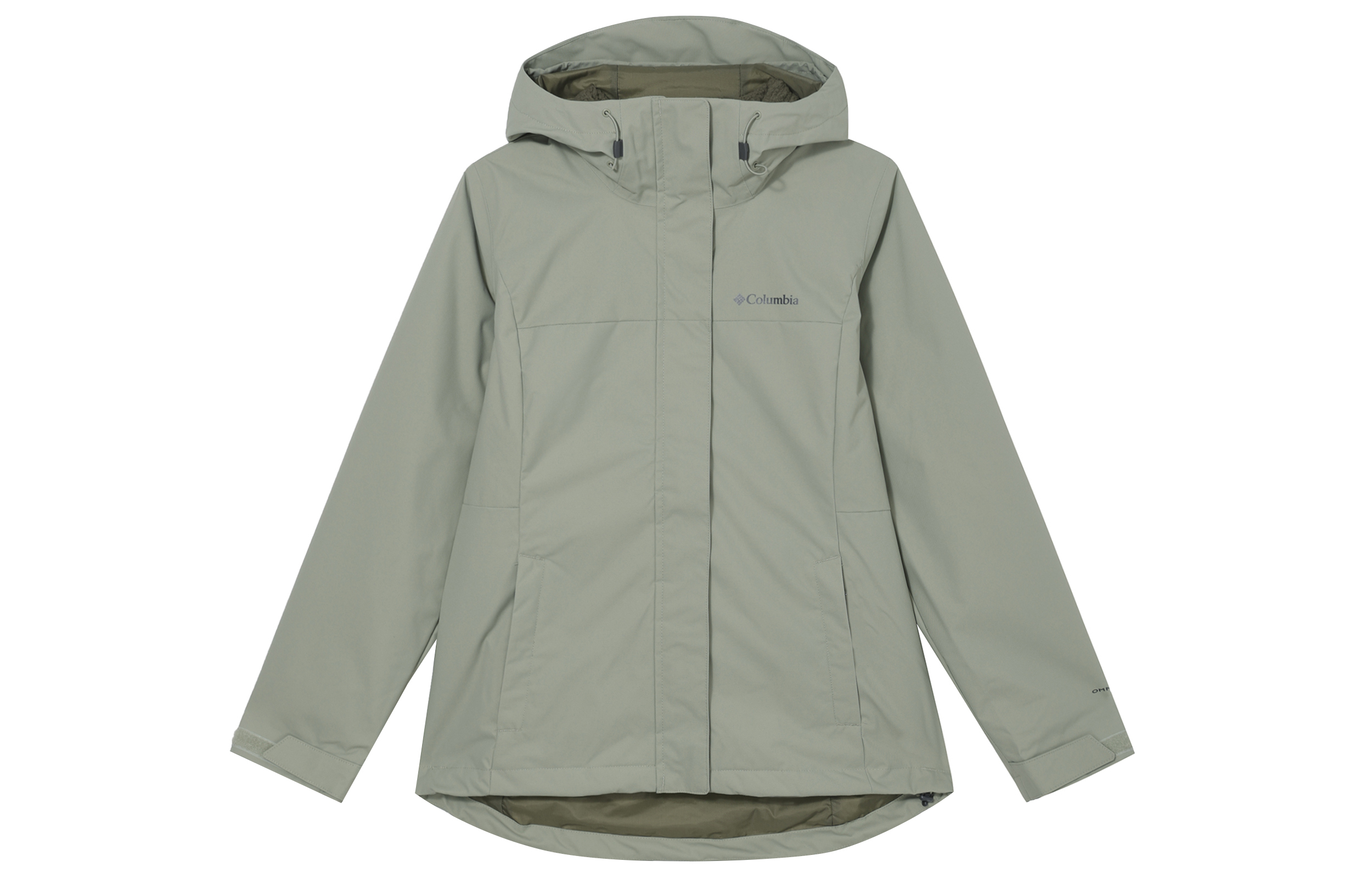 (Women) Columbia  Green Waterproof Breathable 3-in-1 Outdoor Hooded Jacket. WR7686-348