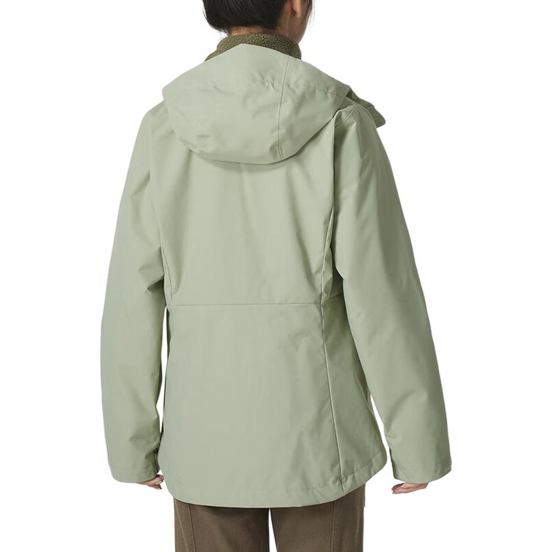 Purchase (W) 哥伦比亚绿色防水透气3合1户外连帽夹克. WR7686-348