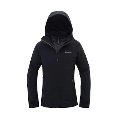 (Women) Columbia Lightweight Quilted Down Jacket Black - Urban Outdoor Series. WR0179-011