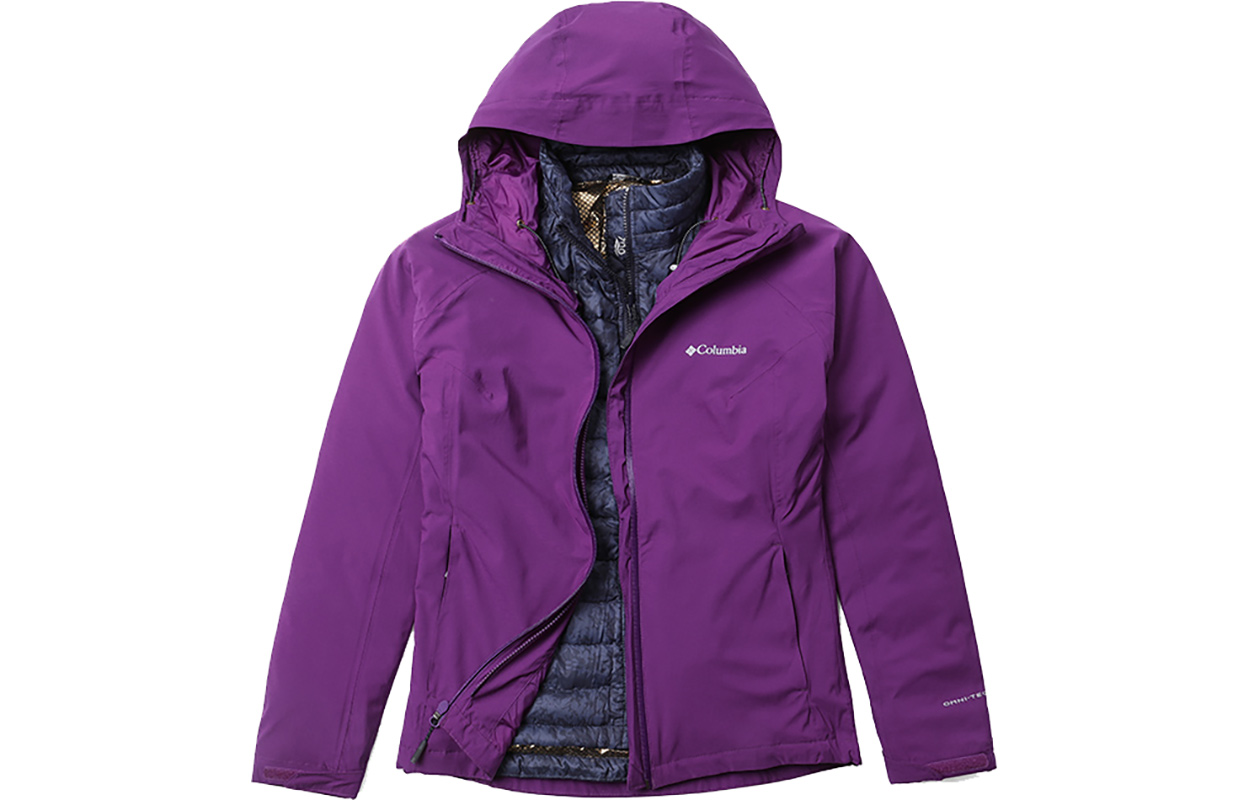 (Women) Columbia  Purple Waterproof Windproof Insulated Down Jacket. WR6679-575