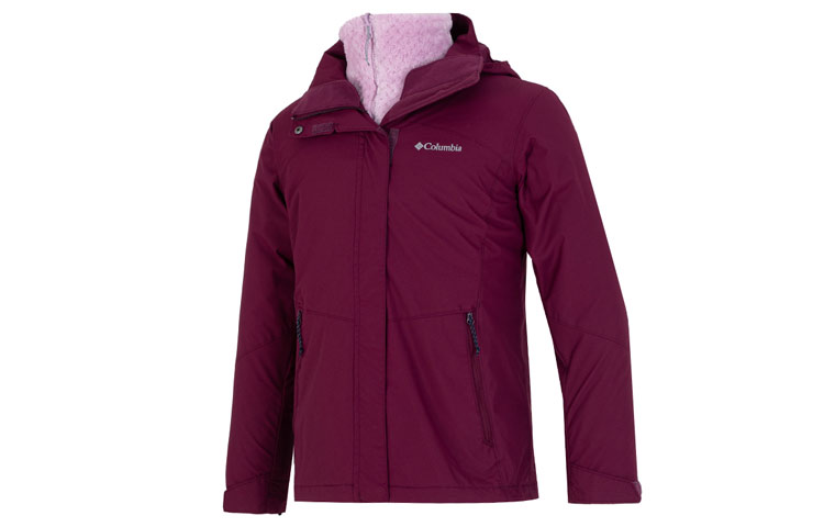 Order (W) Chaqueta Polar Impermeable y Cortaviento Morada de Columbia para Exteriores. WR0919-616