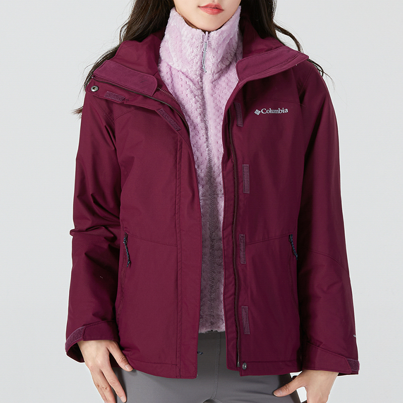 Details for (W) Chaqueta Polar Impermeable y Cortaviento Morada de Columbia para Exteriores. WR0919-616