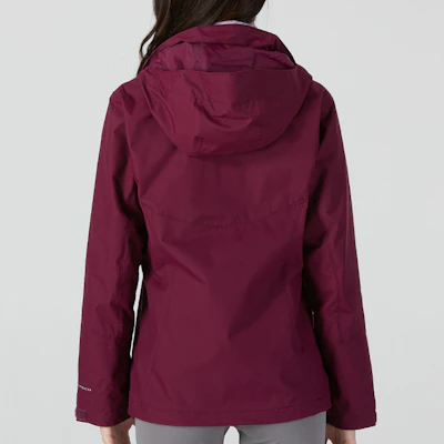 (W) Chaqueta Polar Impermeable y Cortaviento Morada de Columbia para Exteriores. WR0919-616 Sizing (W) Chaqueta Polar Impermeable y Cortaviento Morada de Columbia para Exteriores. WR0919-616