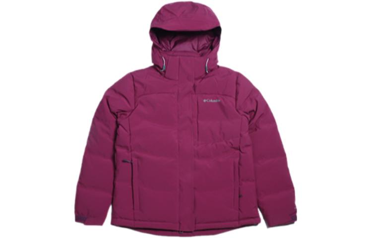 Order (Women) Columbia  Red Hooded Logo Print Windproof Insulated Down Jacket. XR7668-616