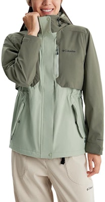 (W) 哥伦比亚防水透气可拆帽户外夹克浅绿色 XR3853-348 Purchase (W) 哥伦比亚防水透气可拆帽户外夹克浅绿色 XR3853-348