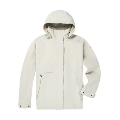 (Women) Columbia Waterproof Windproof Breathable Jacket White with Detachable Hood. WR7866-278