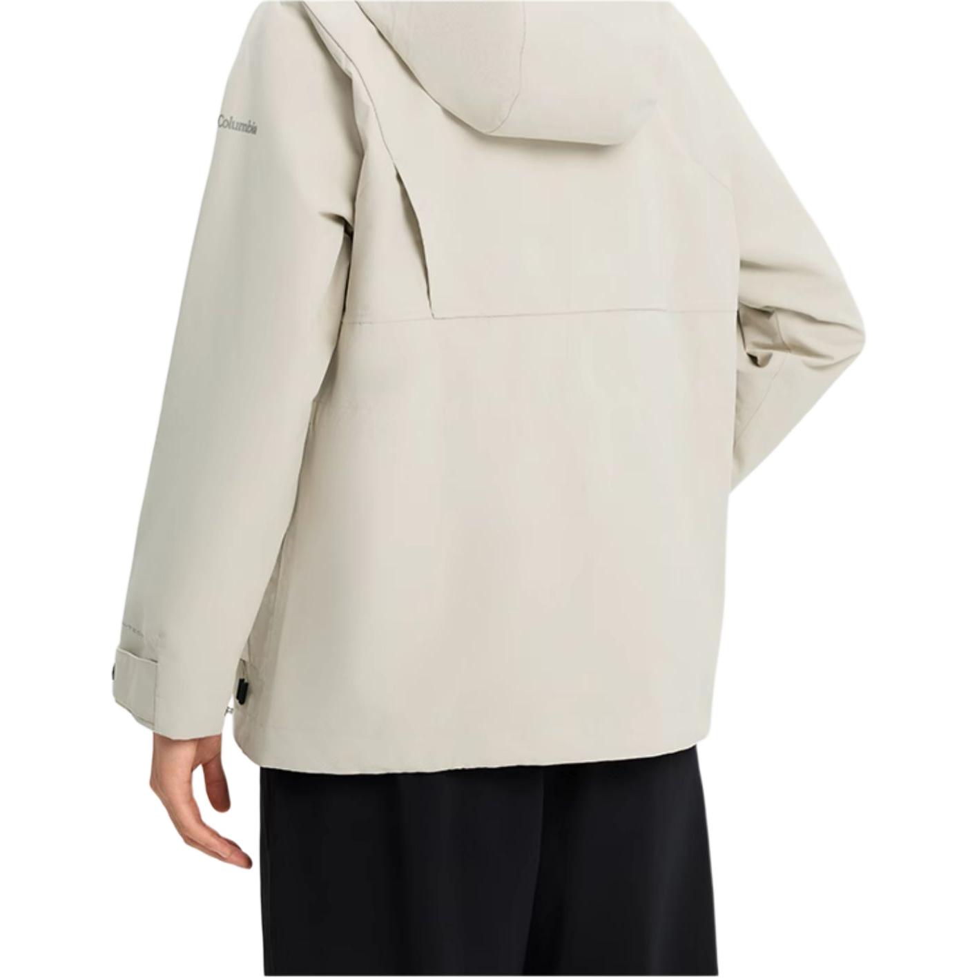 Sizing (W) Chaqueta Columbia Impermeable, Transpirable y con Capucha Desmontable en Blanco. WR7866-278