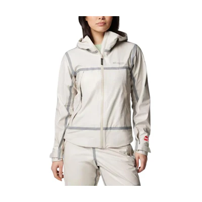 (Women) Columbia Beige OutDry Extreme Wyldwood Waterproof Running Jacket 2071311-278