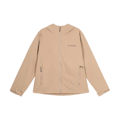 (Women) Columbia Brown Solid Outdoor UV Protection Water-Resistant Hooded Jacket XR8053-251