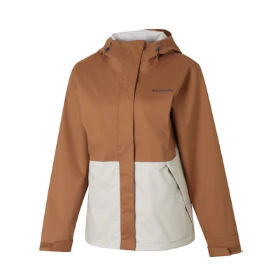 (Women) Columbia Brown Waterproof Breathable Training Casual Hooded Jacket XR2436-224