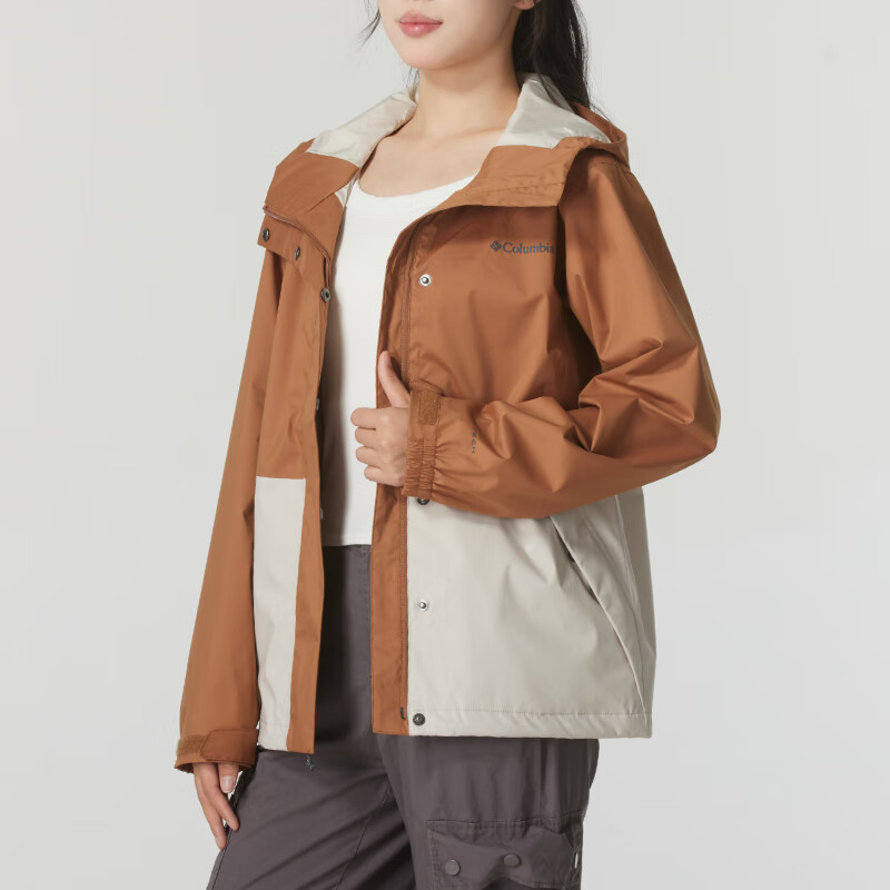 (Women) Columbia Brown Waterproof Breathable Training Casual Hooded Jacket XR2436-224 圖 6