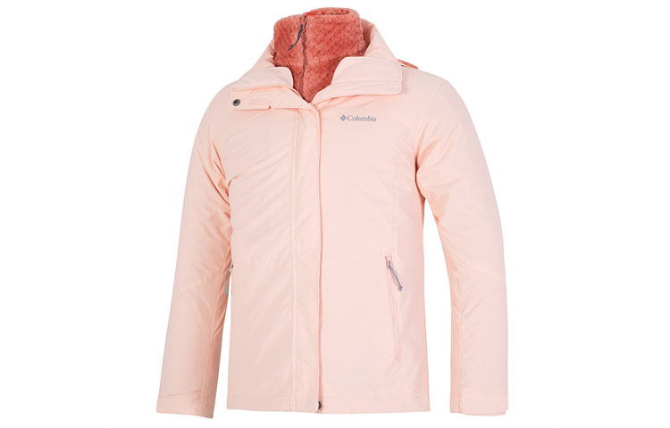 (Women) Columbia Bugaboo™ II Pink Fleece Interchange Outdoor Jacket WR0919-890