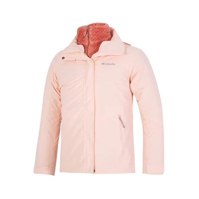 (Women) Columbia Bugaboo™ II Pink Fleece Interchange Outdoor Jacket WR0919-890