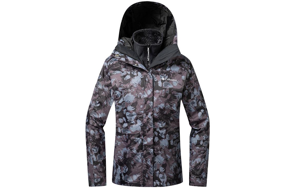 (Women) Columbia City Outdoor Tie-Dye Logo Embroidered 3-in-1 Waterproof Jacket - WR1958-012