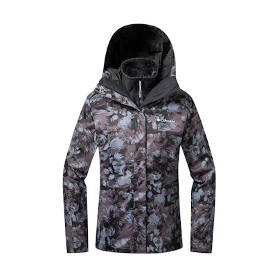 (Women) Columbia City Outdoor Tie-Dye Logo Embroidered 3-in-1 Waterproof Jacket - WR1958-012