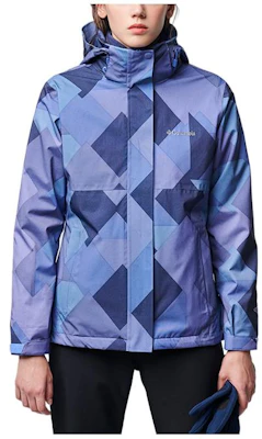 (W) Columbia Jaket Hoodie Tahan Air Colorblock Bordir Logo - Biru PL7206-593 Order (W) Columbia Jaket Hoodie Tahan Air Colorblock Bordir Logo - Biru PL7206-593