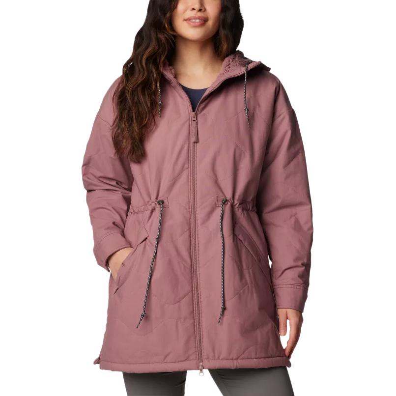 (Women) Columbia Crystal Crest™ Rose Pink Hooded Soft Comfortable Jacket 2051521-609