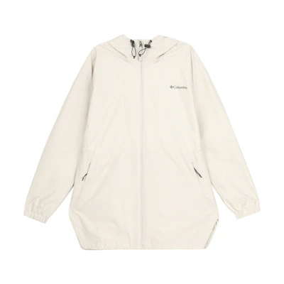 (Women) Columbia Gray Solid Color Running Training Fitness Hoodie Jacket XR2777-278