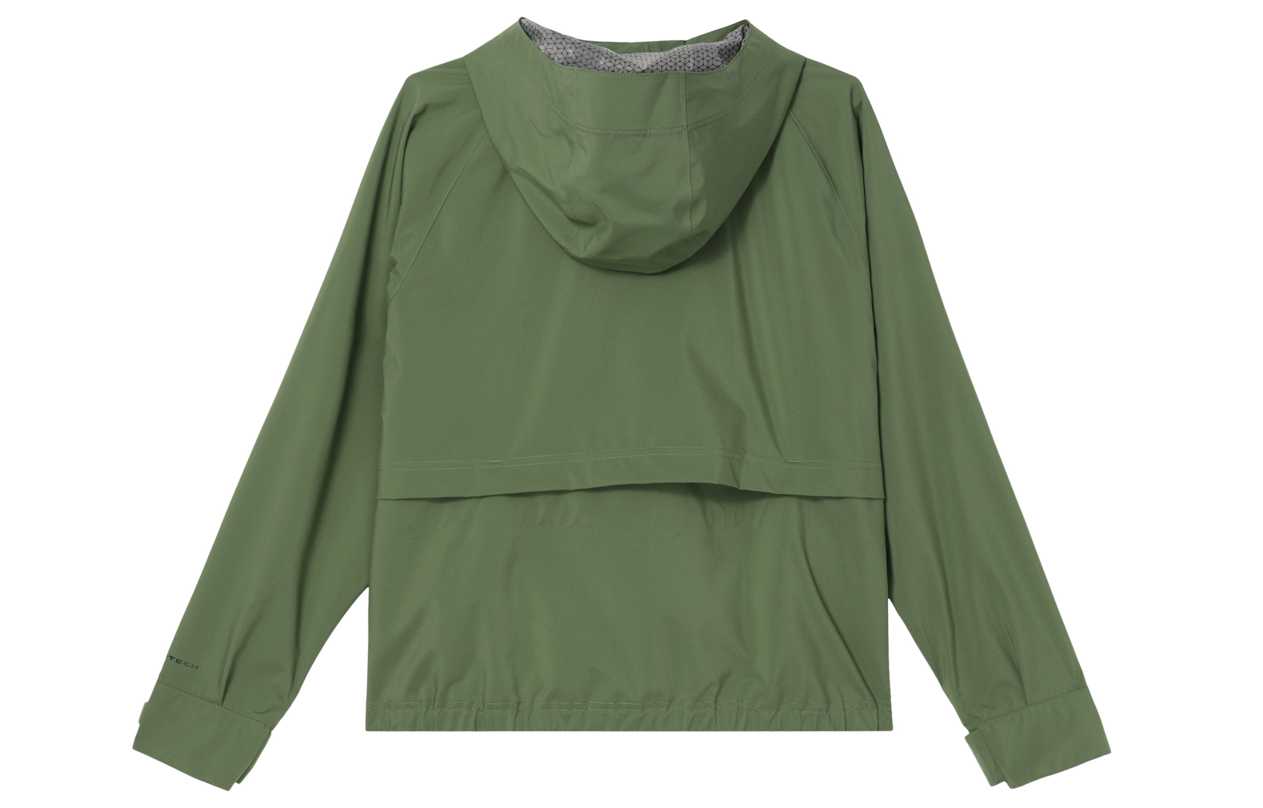 Lookbook (W) 哥倫比亞綠色防水防風印花拉鍊連帽外套 WR4658-352