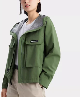 (W) 哥伦比亚绿色防水防风印花连帽拉链夹克 WR4658-352 Sizing (W) 哥伦比亚绿色防水防风印花连帽拉链夹克 WR4658-352