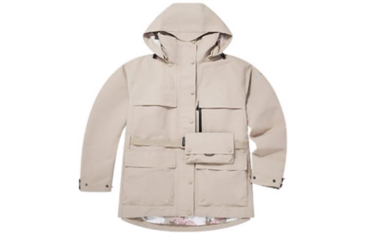 (Women) Columbia Khaki 3-in-1 Waterproof Jacket with Logo Embroidery Hoodie WR8920-271