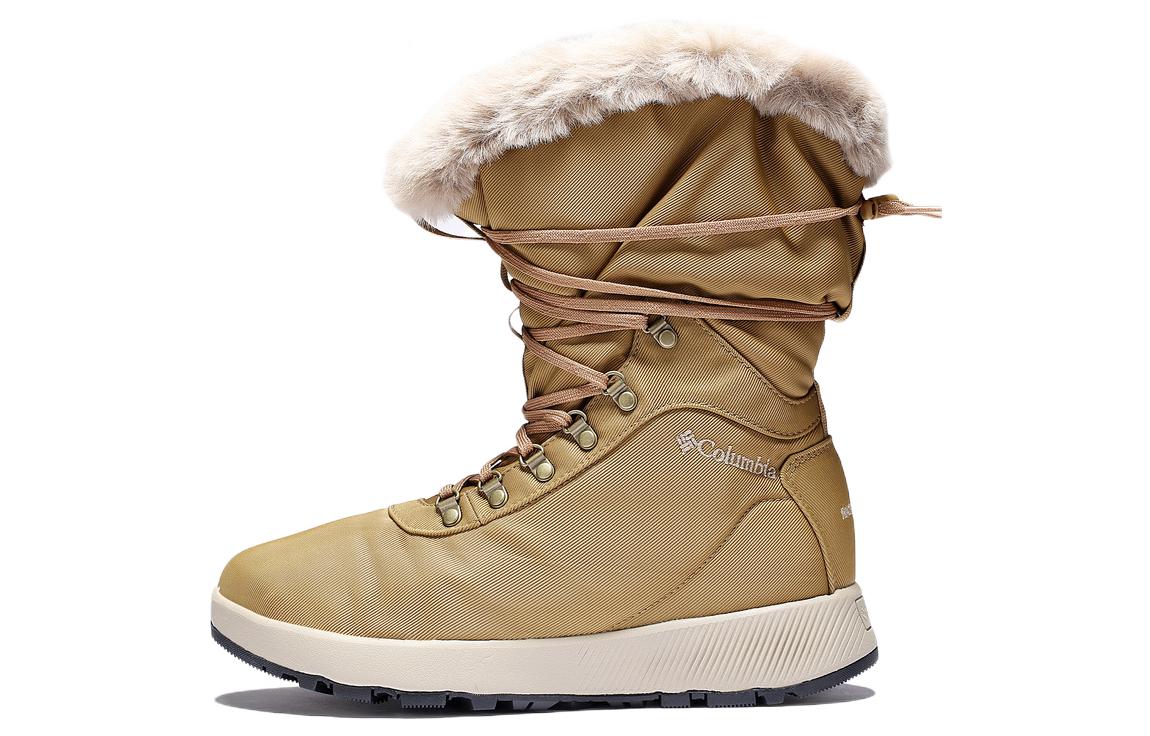 (W) Columbia Mid-Cut Snow Boot 'Brown Waterproof Warm'