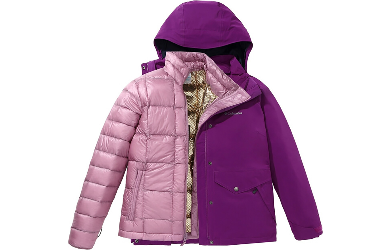 (Women) Columbia Omni-Heat Hooded Waterproof Insulated Purple Jacket WR1216-575