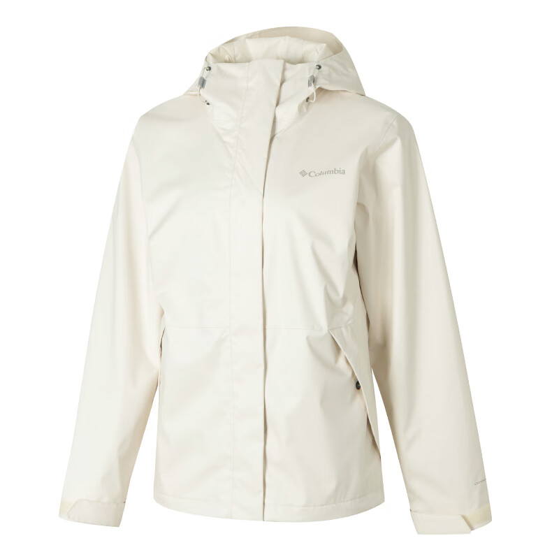 (Women) Columbia Outdoor Waterproof Jacket Beige Casual Sportswear XR2436-191