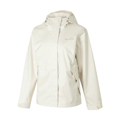 (Women) Columbia Outdoor Waterproof Jacket Beige Casual Sportswear XR2436-191