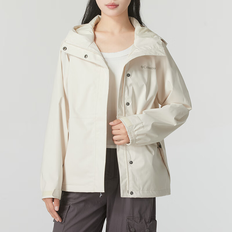 (Women) Columbia Outdoor Waterproof Jacket Beige Casual Sportswear XR2436-191 圖 3