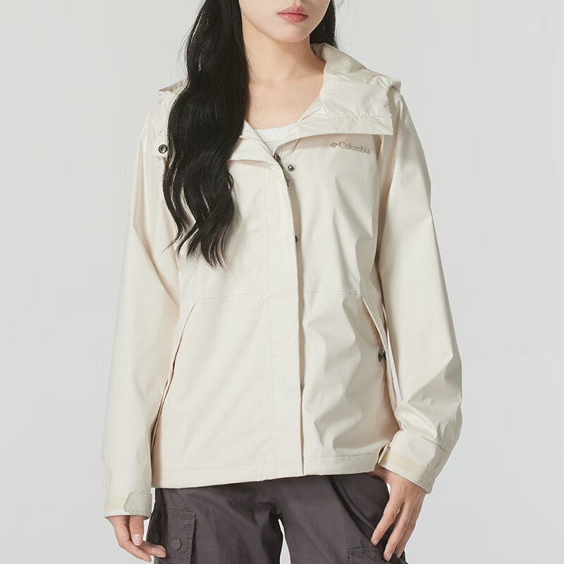 (Women) Columbia Outdoor Waterproof Jacket Beige Casual Sportswear XR2436-191 圖 4