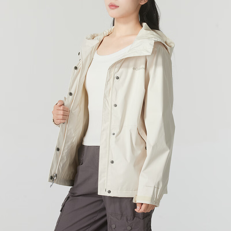 (Women) Columbia Outdoor Waterproof Jacket Beige Casual Sportswear XR2436-191 圖 5