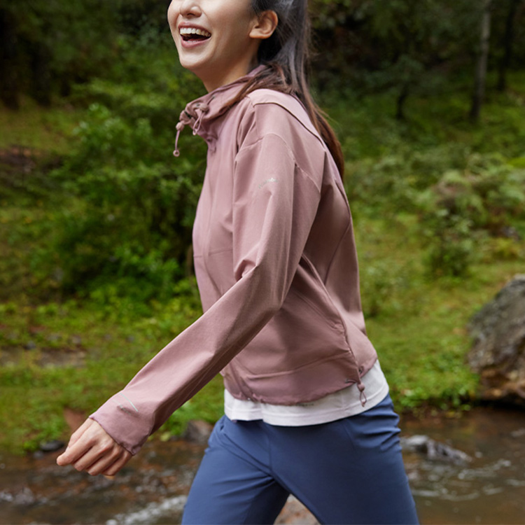 Lookbook (W) Columbia Hoodie Jaket Pink - Kasual, Nyaman, Anti Keringat, Mudah Bernafas AR7595-609