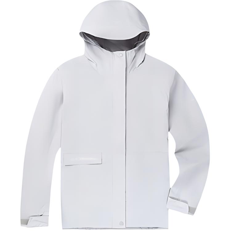 (Women) Columbia Silver Waterproof Hooded Jacket Windbreaker SS24 XR5387-043