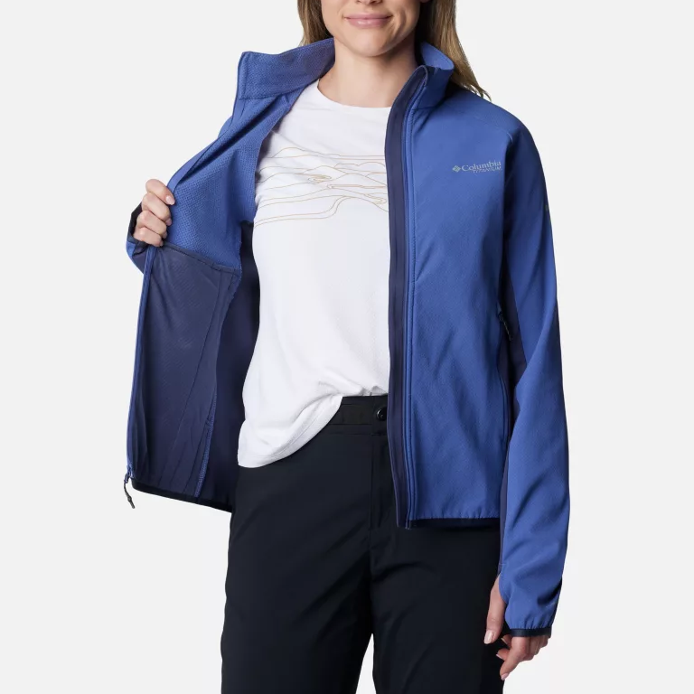 Lookbook (W) Columbia Spectre Ridge™ 標誌印花戶外拉鍊外套 - 藍色 2072401-593