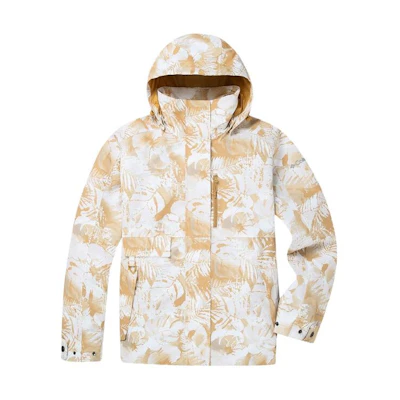 (Women) Columbia SS24 Waterproof Outdoor Jacket with Detachable Hood - Orange WR7866-292