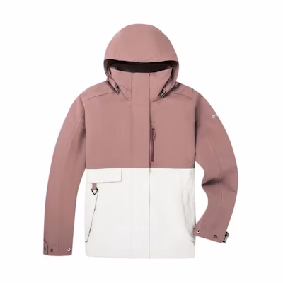 (Women) Columbia Traverse Series Waterproof Windproof Jacket with Detachable Hood - Red WR7866-609
