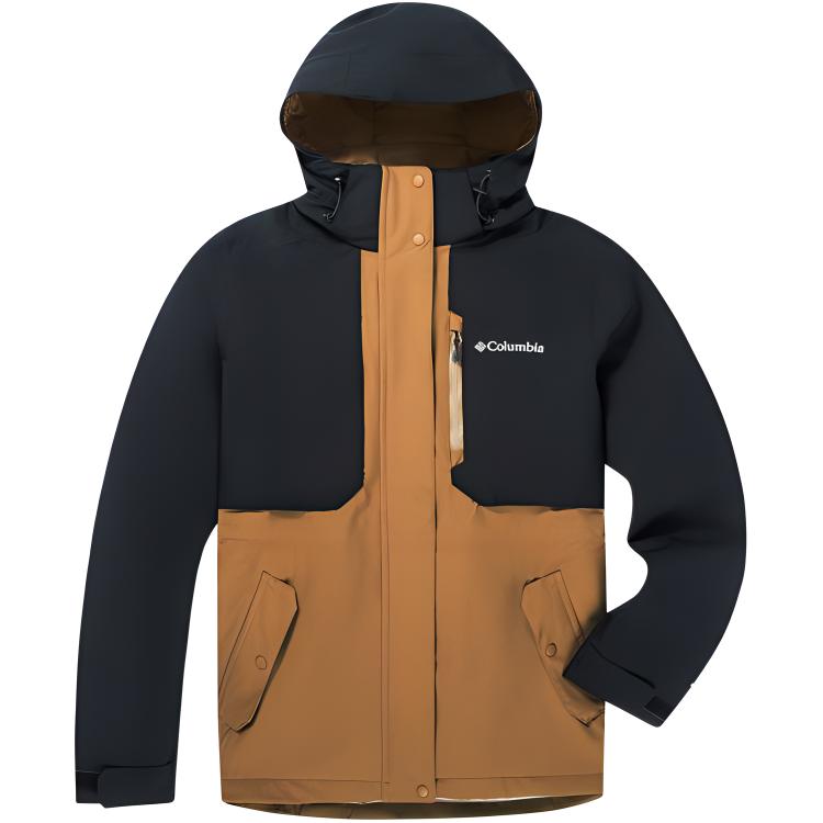 (Women) Columbia Waterproof Breathable Insulated Hooded Jacket Blue/Brown XR3853-224