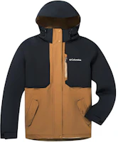 (Women) Columbia Waterproof Breathable Insulated Hooded Jacket Blue/Brown XR3853-224 (Women) Columbia Waterproof Breathable Insulated Hooded Jacket Blue/Brown XR3853-224