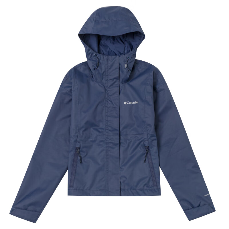 (Women) Columbia Waterproof Breathable Outdoor Jacket Blue with Logo Design WR3941-466