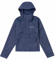 (Women) Columbia Waterproof Breathable Outdoor Jacket Blue with Logo Design WR3941-466 (Women) Columbia Waterproof Breathable Outdoor Jacket Blue with Logo Design WR3941-466
