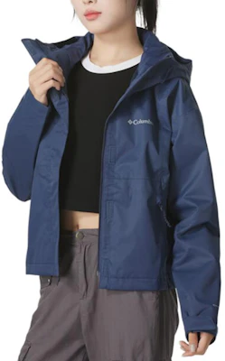 (W) 哥倫比亞防水透氣藍色戶外夾克附logo設計 WR3941-466 Shop (W) 哥倫比亞防水透氣藍色戶外夾克附logo設計 WR3941-466