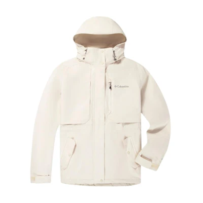 (Women) Columbia Waterproof Thermal Jacket White - Casual Outdoor 2024 Fall/Winter XR3853-191