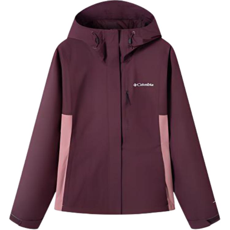 (Women) Columbia Waterproof Windbreaker Jacket - Stylish & Versatile, Deep Red WR0533-607