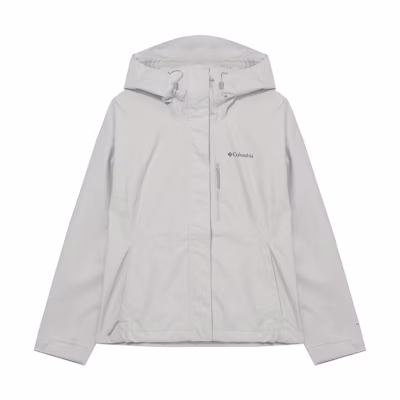 (Women) Columbia Waterproof Windproof Breathable Hooded Hiking Jacket Beige WR0533-278
