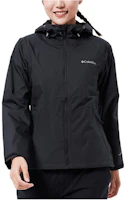 (Women) Columbia Waterproof Windproof Hooded Jacket Black Outdoor Wear RR0097-011 (Women) Columbia Waterproof Windproof Hooded Jacket Black Outdoor Wear RR0097-011