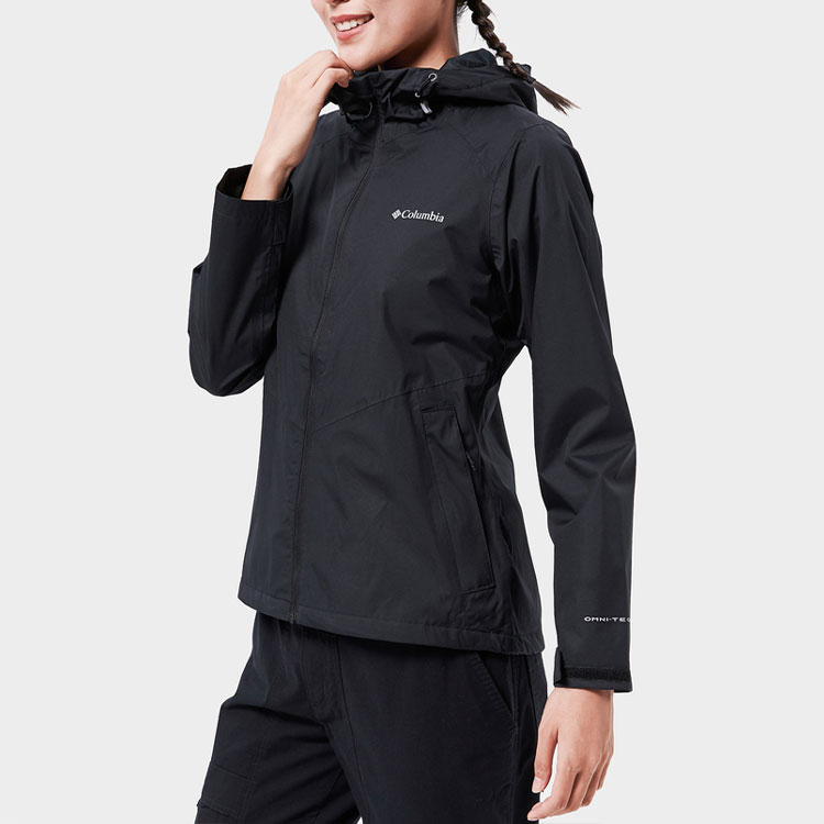 Lookbook (W) Columbia 防水防風連帽外套 黑色 戶外穿搭 RR0097-011