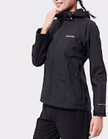 Lookbook (W) Columbia 防水防風連帽外套 黑色 戶外穿搭 RR0097-011