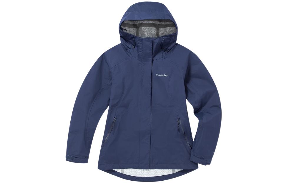 (Women) Columbia Waterproof Windproof Hooded Print Zip Jacket WR6914-466